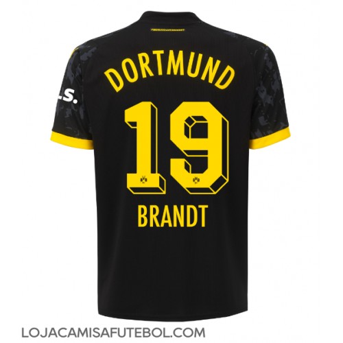 Camisa de Futebol Borussia Dortmund Julian Brandt #19 Equipamento Secundário 2023-24 Manga Curta